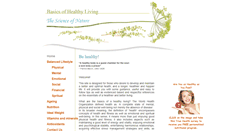 Desktop Screenshot of basicsofhealthyliving.com